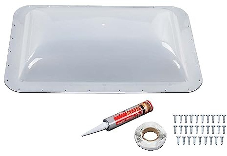G-PLUS Skylight Cover Exterior Semi-Transparent Camper Skylight Compatible with Most models 17.5 X 26.75 Plastic Cover