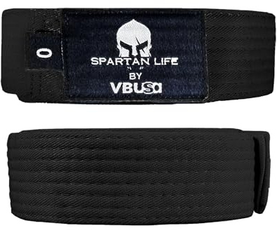 Victorbudo USA Karate Belt, All-Purpose Martial Arts Belt, Judo Belt, Taekwondo Belt, Colorful Karate Belt, Durable MMA Color Rank TKD Belt Size 0-6. (Black, 3)