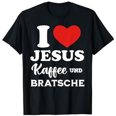 Ich liebe Jesus-Kaffee und spiele Bratsche für Bratschisten T-Shirt