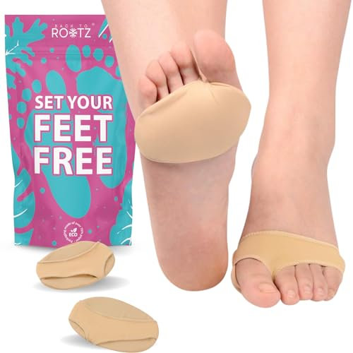 ROOTZ | Cuscinetti Metatarsali Donna e Uomo (1 Paio) | Solette Metatarso in Gel e Tessuto per Dolore da Metatarsalgia e Neuroma di Morton | Taglia L (40-45)