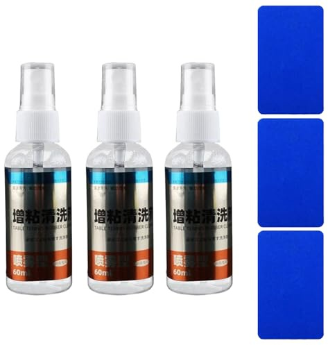 Tischtennisschläger-Pflegeset | Tischtennisschläger-Reiniger mit 2-seitigem - Ping Pong Set Reiniger Kit PingPong Schläger Pflege Zubehör für Gummischläger Reinigung