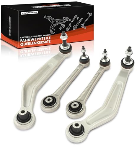 Frankberg Querlenker Satz 4-Teilig 33306772242 | Kompatibel mit 6er Cabriolet E64, 7er E65 E66 E67, 5er E60, B7 E65, 5er Touring E61, 6er E63, B6 Coupe E63, B6 Cabriolet E64