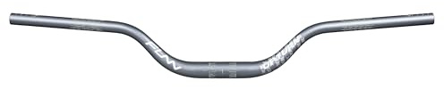 Funn Upturn Högt Mountainbike-styre med styrfäste 31,8mm och bredd 785mm, hållbart och lättviktslegerat upphöjt styre för MTB och BMX, 75mm höjning av MTB-styre (Grå)