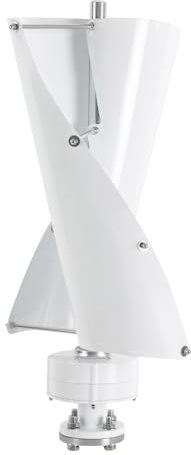 Tagtuell Generatore eolico verticale da 500 W, 24 V, turbine eoliche con controller Power Turbine Vertical 2 Blade all'aperto, funzionamento silenzioso, lega di alluminio