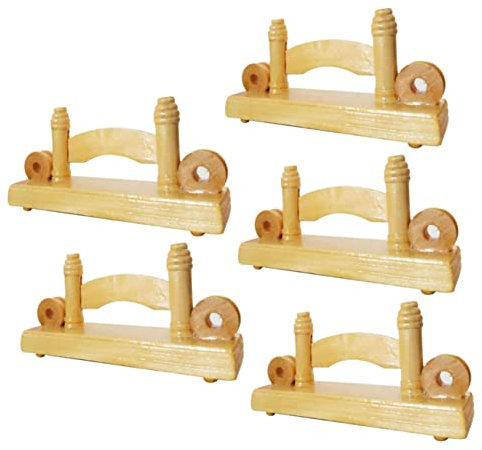 VOSAREA 5pcs Folding Fan Stand Sturdy Display Base Fan Holder Creative Display Rack for Home and Office Decorative