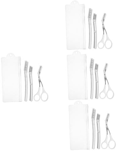 4 Sätze Augenbrauen-trimmer-set Werkzeug Nasenhaartrimmer Männer Gesicht Augenbrauenrasierer Für Frauen Augenbrauenstift Augenbrauentrimmer Für Frauen Pflegeset Transparent Plastik FRCOLOR