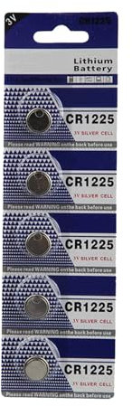 nuanzhiyuan 10 pilas CR1225 de botón de metal CR1225 de 3 V de potencia para dispositivos cotidianos, salida estable