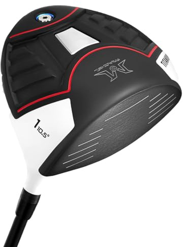 MAZEL Titanium Golf Driver for Men Graphite Shaft 45 Inch Flex Regular/Stiff, 460CC Driver Golf Clubs Right-Handed, Headcover Included (Stiff)