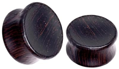 BWDHJLEY Plug Oreja Madera Esparcidor Orejas Negro Madera Hombre Mujer Túnel 2 Piezas, 22mm, Madera, No Gemstone