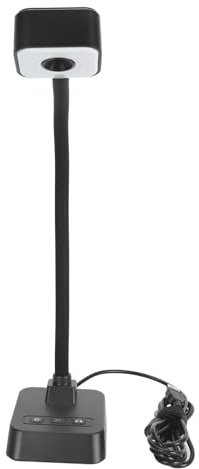 Aramox 2K HD Dokumentkamera USB-kamera med 13 MP Auto 3 LED-ljus Inbyggd Mikrofon Vikbar Manuell Bildinvertering för Lärare Fjärrundervisning Onlineklass