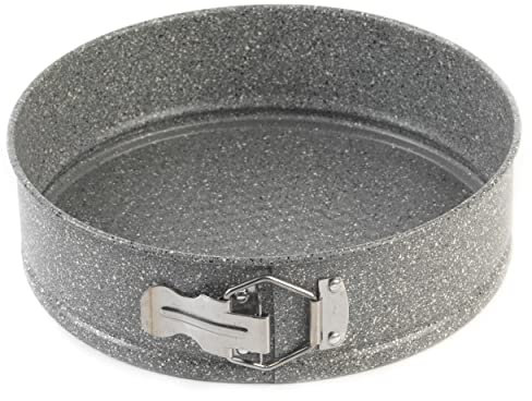 Salter BW02783G Marble Collection CarbonTeglia da forno a molla in acciaio al carbonio, ideale per torte e cheesecake, 24 cm, Easy Release, antiaderente, Grigio