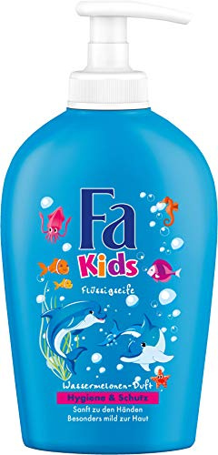 FA KIDS Flüssigseife Hygiene & Schutz mit Wassermelonen-Duft, 6er Pack (6 x 250 ml)