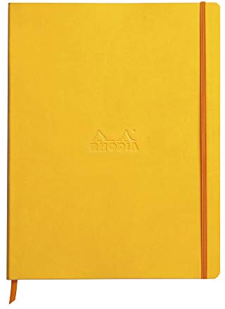 Rhodia 117716C Notizbuch Rhodiarama A4+ 80 Blatt liniert Narzisse