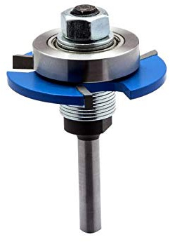 Rockler Biscuit Cutter Router Bit Set, 1-27/32'' Dia x 5/32'' H x 1/4'' Shank