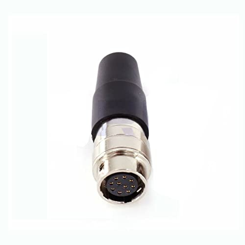 DRRI Hirose HR10A-10J-10S - Connettore circolare a saldare femmina (presa femmina), 10 pin)