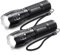 RECHOO LED Torch 2000 Lumen, 2 Pack Small Torches Led Super Bright with 5 Modes, Water Resistant, Zoomable Battery Powered Torches Flashlight for Kids Camping Fishing Gift Emergency