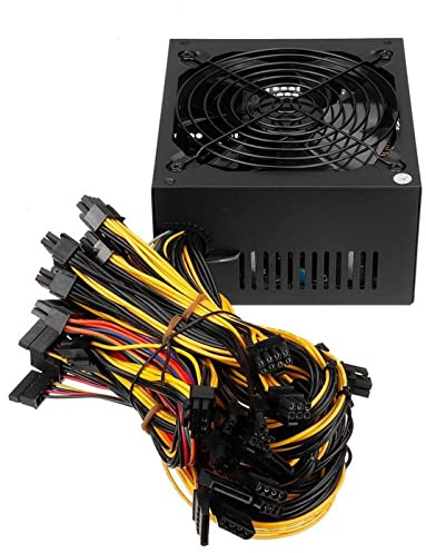 KLVN 160 0w PC Source de Courant ATX 12V 1.3 PSU pour Bitcoin Miner RX470 RX 480 RX 570 1600W Plate-Forme minière ATX Machine minière