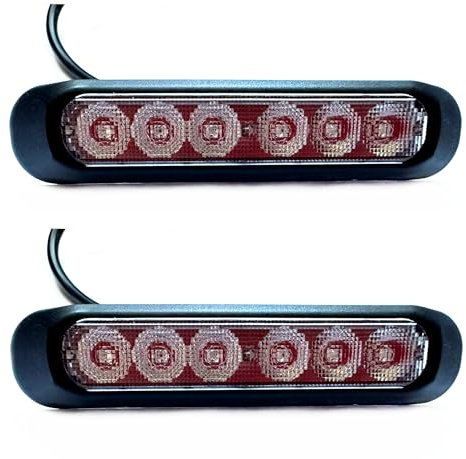 MelTruck® 2x Nebelschlußleuchte Nebelleuchte Nebellicht 12V 24V für LKW Anhänger E9 SET