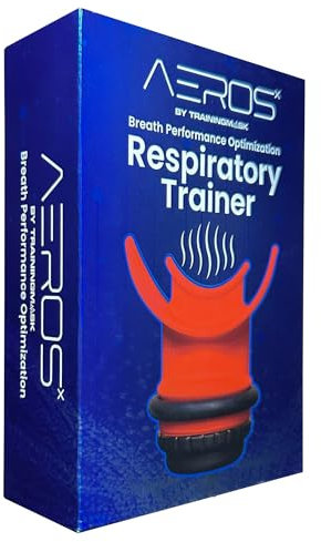 TRAININGMASK Aerosx - Sistema di ottimizzazione delle prestazioni respiratorie e muscoli polmonari | Respirazione diaframmatica | Allenatore di altitudine respiratoria inspiratoria ed espiratoria