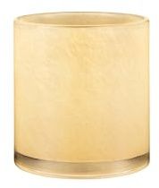 blomus Windlicht -SAGA- | Farbe Vanilla | Größe M | Aus Mundgeblasenes Glas; Für stimmungsvolles Kerzenlicht; Mundgeblasenes Glas mit individueller Optik; Maße 12 x 12 x 12 cm