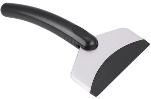 Ichigo Ichie Rascador de Hielo para Coche con Mango Antideslizante, Quitar la Nieve para Parabrisas y Ventanas, Rasqueta Multiusos para Quitar el Hielo y sin Arañazos del Coche, Negro