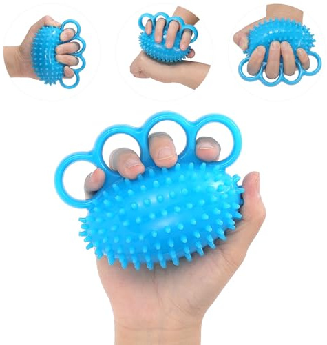 AOWVUTS Handtrainer Fingertrainer Ball Igelball Weich Gummi Knetball Power Training Ball Finger Training Massageball Stressball für Hände Therapie Arthrose Lindert Stress Karpaltunnelsyndrom