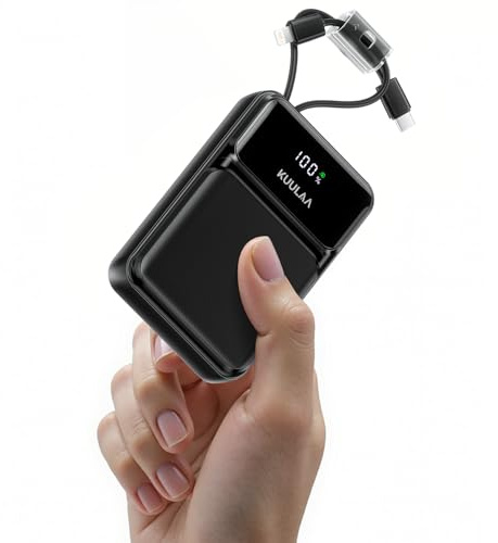 Kuulaa Batterie externe 20 000 mAh - Fonction de charge rapide 22,5 W - USB C - Petite mais puissante - Batterie externe QC3.0 - Charge rapide - Compatible avec iPhone, Samsung, Huawei, Switch, etc
