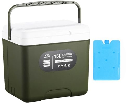 Contenitore termico per il pranzo, a prova di perdite, resistente, per uso alimentare, 33 x 24,6 x 30 cm, contenitore termico multiuso, per campeggio, feste, picnic,