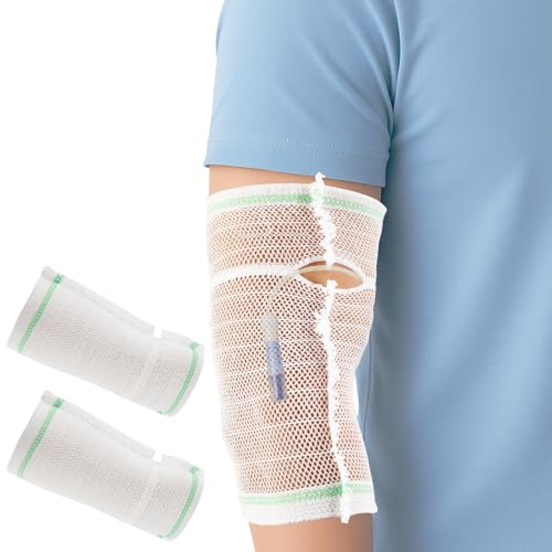 2er-Pack PICC Line Schutz für Oberarm aus atmungsaktivem Netzgewebe