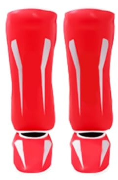 Whoasyst Protectores de espuma para piernas y pies, para artes marciales, sparring, boxeo, fitness, espinilleras, kickboxing, muay thai, kickboxing, sparring, protección de espinilleras