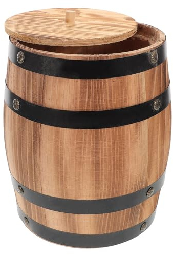 Toyvian Portautensili in Legno Carbonizzato 20 Cm, Contenitore Mini Salvaspazio Per Posate e Utensili Da Cucina, Organizer Porta Bacchette e Cucchiai Per Casa, Ufficio e Ristorante