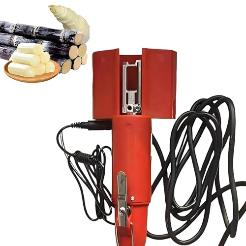 Pelador eléctrico de caña de azúcar, máquina rascadora automática de 120 W con cubierta protectora, motor de cobre puro para pelar eficazmente caña de azúcar, calabaza, taro, piña
