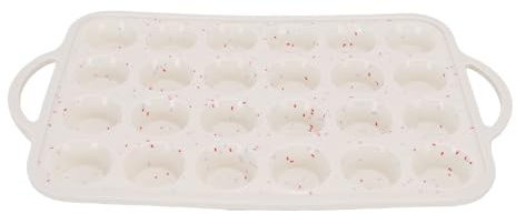 Qcwwy Moules à Muffins en Silicone, Plateau de Cuisson Antiadhésif pour Cupcakes de 24 Tasses, Moule à Cupcakes Résistant à la Chaleur avec Cadre en Métal pour la Cuisson de Muffins (24 tasses)