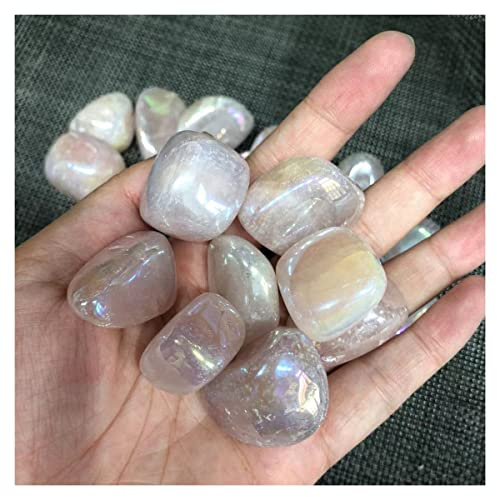 LQYXGS Decorazioni per la casa in Cristallo 50 g di Cristallo di Quarzo Rosa burattato Pietra Naturale lucidato Minerale Decorazione della Stanza della casa