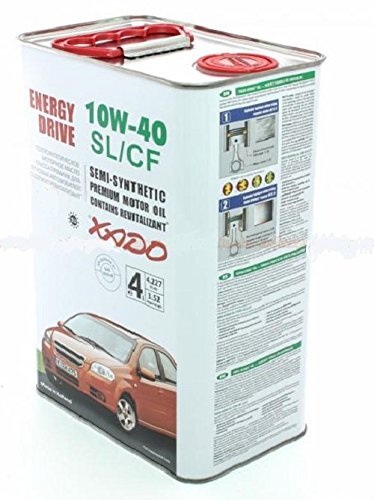 XADO Motorenöl Motor Öl - 10W-40 SL/CF - halbsynthetisches Motoröl - 4 L
