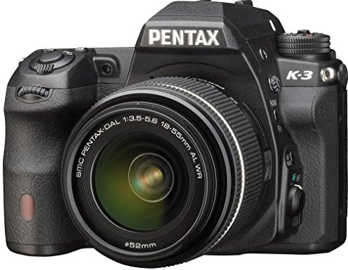 Pentax K-3 Reflex numérique Ecran 3,2 (8,12 cm) 24 Mpix Zoom Optique 6X USB 3.0/HDMI + Objectif DAL 18-55 WR Noir