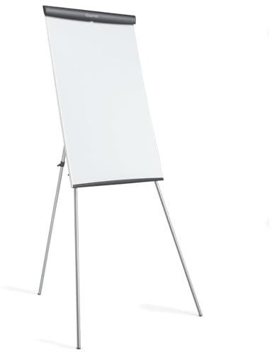 Quartet Melamine Presentation Easel, Whiteboard/Flipchart, 3' x 2', Gray Frame (ET32EU)