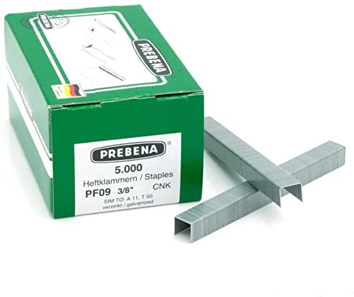 PREBENA® Stapler - 5 Schachteln, Silber, 25 Stück