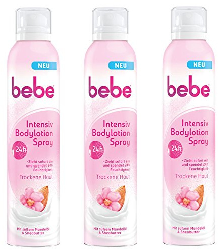 bebe Intensiv Bodylotion Spray, 3er Pack (3 x 200 ml)