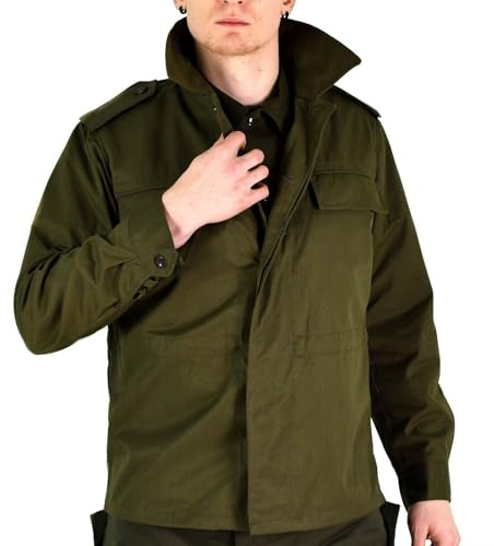 Original Vintage Czech Army Field Jacket M85 Olive Green Military Surplus Issue New (Medium Regular)