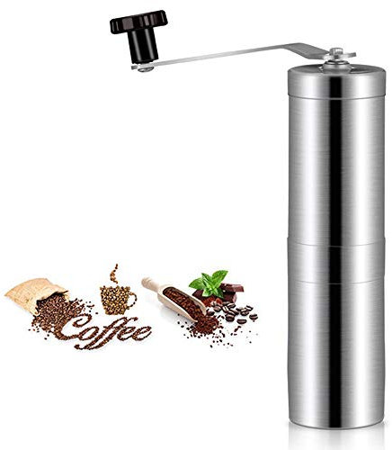 Molinillo De Café Manual, Molinillo De Acero Inoxidable, Con Ajuste Cerámico Molinillo De Café Portátil Para El Hogar, La Oficina Y El Camping