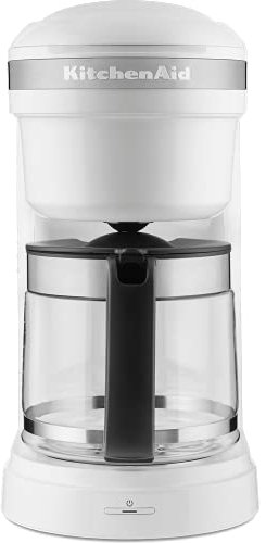 KitchenAid 5KCM1208EWH Machine à café, Verre, 1.7 liters, Blanc