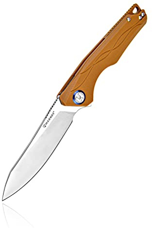 Harnds Harvest Messer mit 14C28N Stahl Klappmesser mit G10 Griff für Camping Jagd Surviral Folding Knife