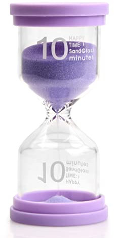 Pagezol Colorful Hourglass - 3min, 5min, 10min Sand Timer - Creative Gift for Kids & Home Decor