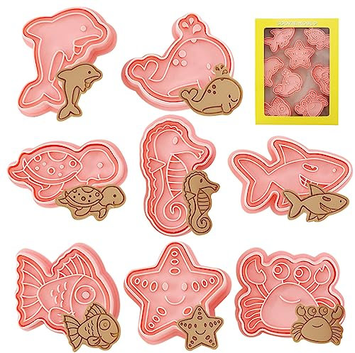 Set di formine per biscotti (animali marini)