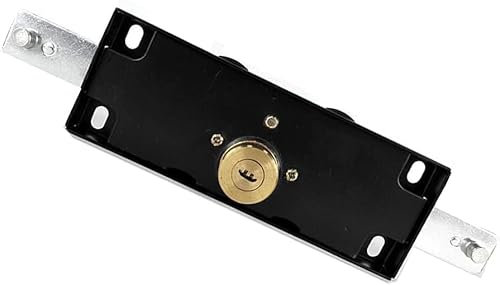 MIFANI Cerradura de Puerta, persiana Enrollable de Garaje, Negro, Acero inoxidable, Resistente, Modern Garage Door Curtain, Remote Control