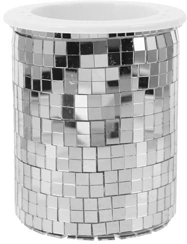 NUOBESTY Disco Planter Pot Multi-functional Storage Bucket Smooth Mirror for Desktop Lightweight and Easy to Clean Flower Pot for Plant Enthusiasts