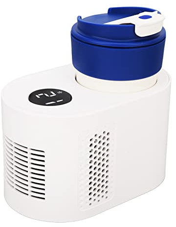 Psytfei Auto-Tassenkühler, Wärmer, ABS, 2-in-1, Intelligenter Elektrischer Kühlbecher, Kühlung, Getränkewärmer, Heizung, Auto-Stecker, 12 V, Für Auto(Weiß)