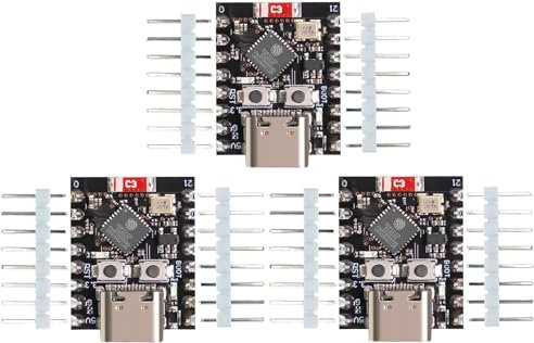 DUBEUYEW ESP32 ESP32-C3 Development Board Mini ESP32 C3 Supports WiFi Bluetooth Compatible with Arduino (3PCS)