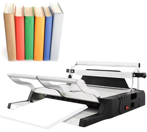 SUCRFXJ Elektrische Buchbinde-Heißschmelzmaschine, A4-Papier-Papierstanzbinder-Thermobindemaschine, maximale Bindedicke 50 mm, for Umschläge, Berichte, Rechnungen, Dokumente, Verträge